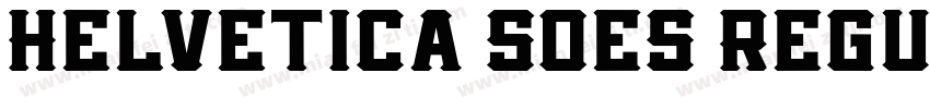 Helvetica Soes Regul字体转换